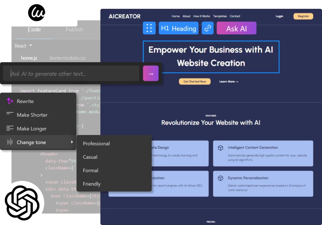 ai website builder 2